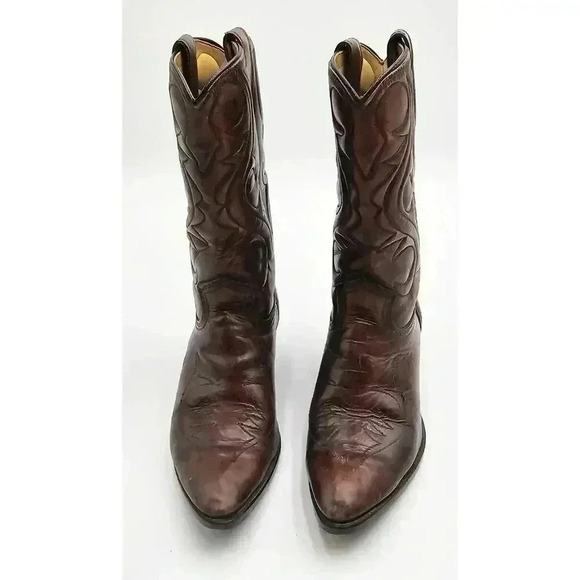 Poshmark Shoes - Poshmark Vtg Acme Boys Size 4.5 Brown Leather Cowboy Boots